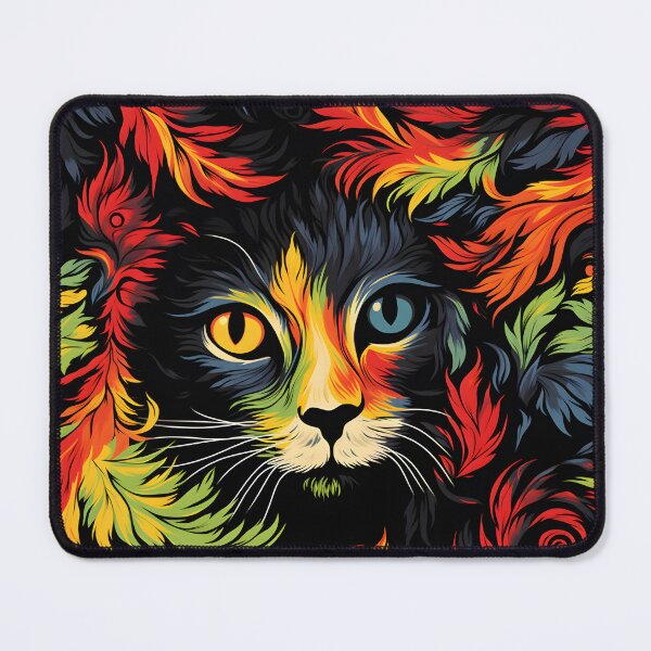 Item preview, Beautiful Colorful Cat Pattern Heterochromia Cat, designed and sold by caileag.