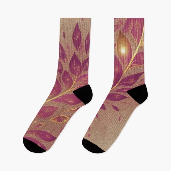 Item preview, Cranberry gold floral abstract  designed and sold by Roxburylane.