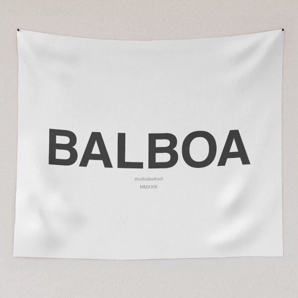 Item preview, Balboa (Black on White) designed and sold by StudioDestruct.