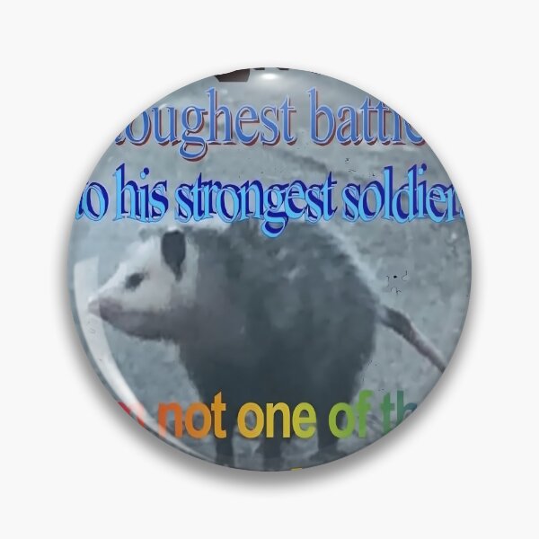 Item preview, GOD GIVES TOUGHEST BATTLES TO HIS STRONGEST SOLDIERS - funny raccoon quote 	 	 designed and sold by zuzlotzooz72.