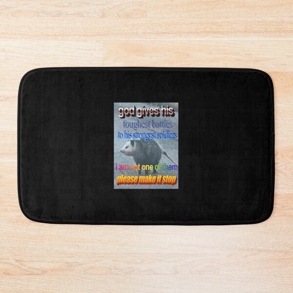 Item preview, GOD GIVES TOUGHEST BATTLES TO HIS STRONGEST SOLDIERS - funny raccoon quote 	 	 designed and sold by zuzlotzooz72.