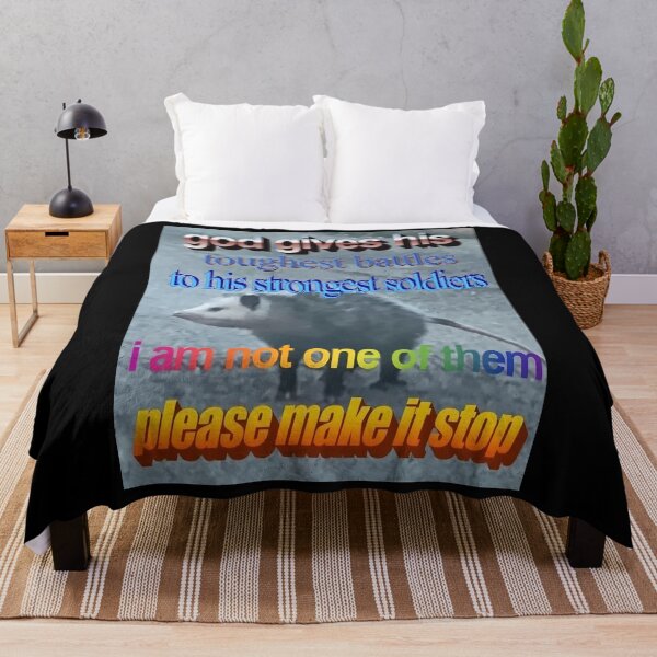 Item preview, GOD GIVES TOUGHEST BATTLES TO HIS STRONGEST SOLDIERS - funny raccoon quote 	 	 designed and sold by zuzlotzooz72.