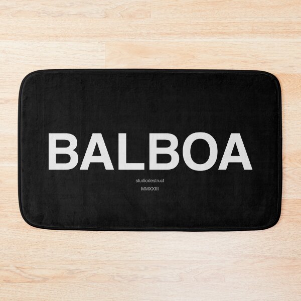 Item preview, Balboa (White on Black) designed and sold by StudioDestruct.