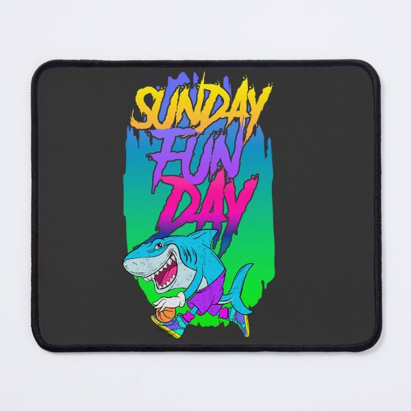 Item preview, Sunday fun day basketball : funny smile shark designed and sold by ImaginarStore.