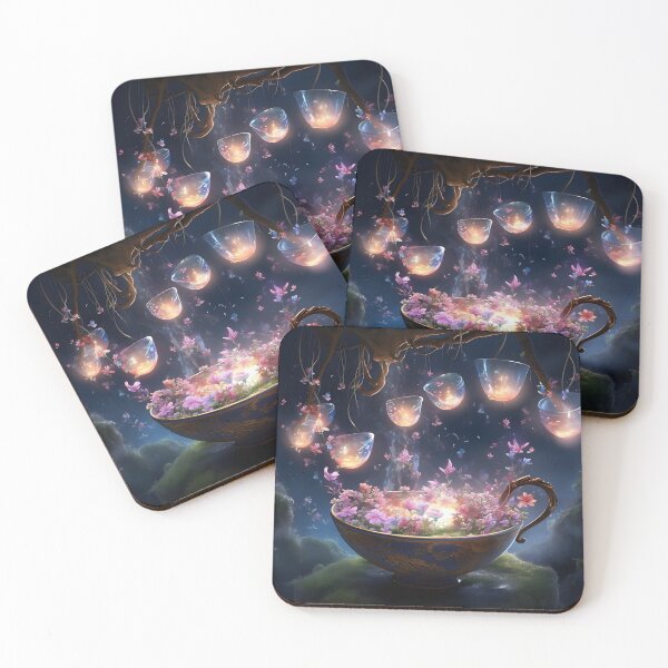 Item preview, Enchanted Tea Gardens in the Sky designed and sold by MystiCanvas.