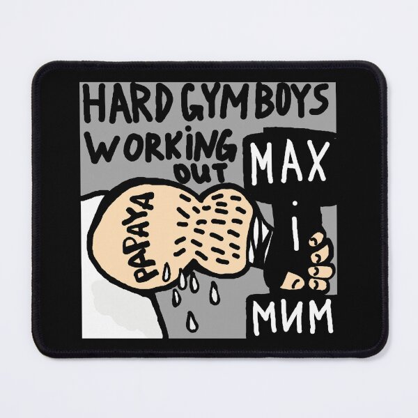 Item preview, Hard gym boys are working out.  designed and sold by Creavision.