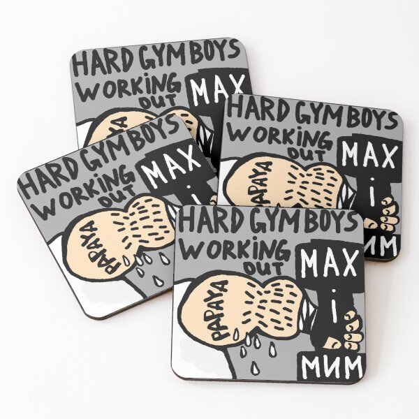 Item preview, Hard gym boys are working out.  designed and sold by Creavision.