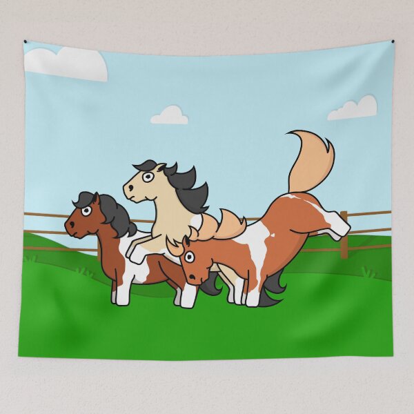 Item preview, The Pudgy Pinto Ponies designed and sold by potatoegoat.