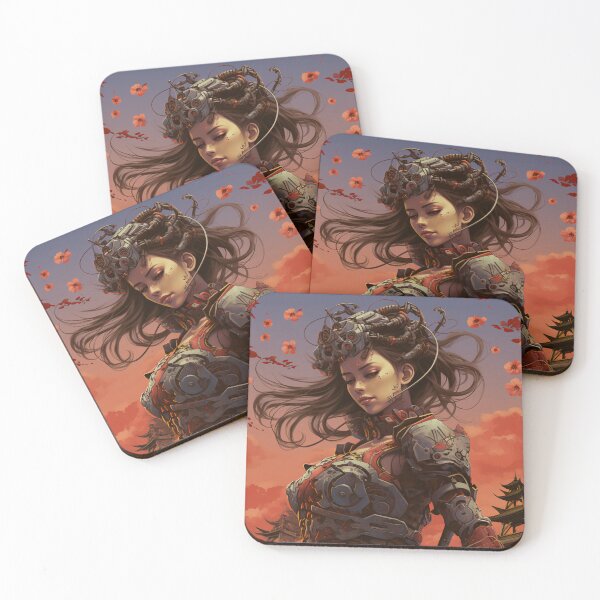 Aperçu de l'œuvre Métal torsadé et nature Android Female Warrior Empowerment créée et vendue par BrandonArtWorld.