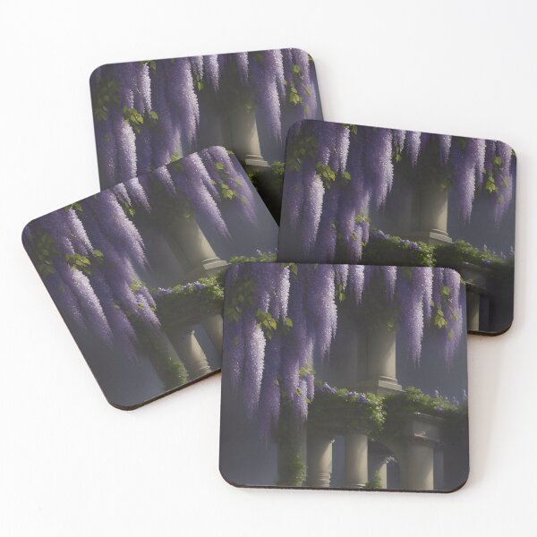 Item preview, Regencycore Flowers Wisteria Vine Regency Era - AI Art - 1 of 4 designed and sold by Beachy.