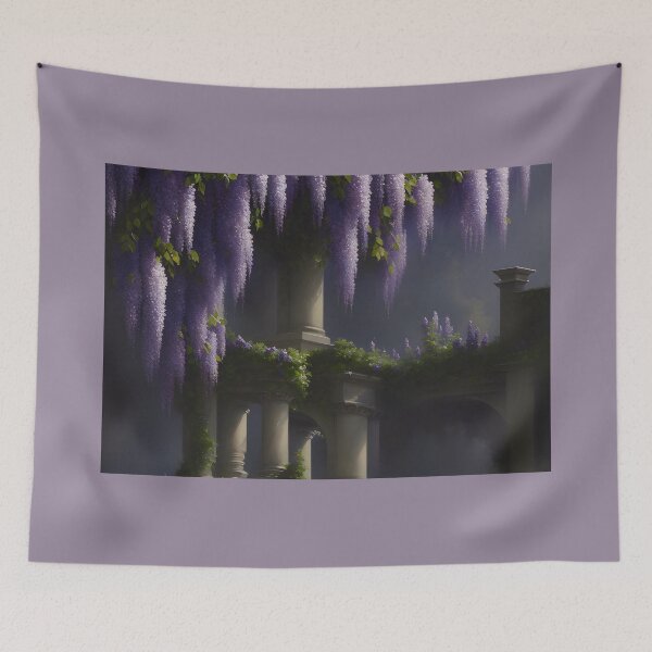 Item preview, Regencycore Flowers Wisteria Vine Regency Era - AI Art - 1 of 4 designed and sold by Beachy.