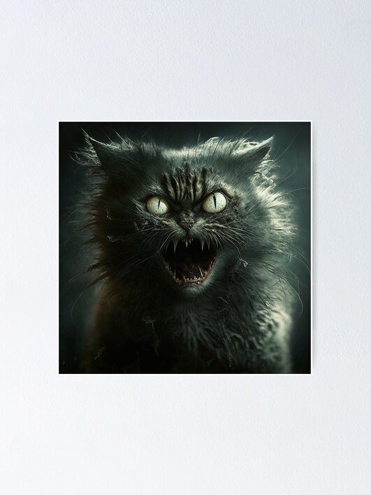 Scary Horror Cat - Purr-fectly Frightening | Funny Spooky