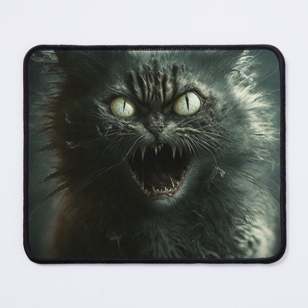 Item preview, Scary Horror Cat - Purr-fectly Frightening | Funny Spooky Possessed Cat Halloween designed and sold by lildoodleshirts.