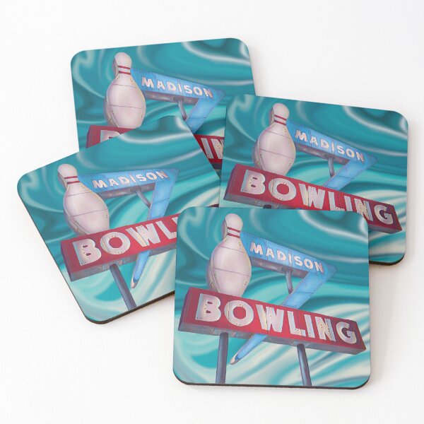 Artikelvorschau, Historisches Madison Bowling Alley-Schild entworfen und verkauft von Rachel Bruner.