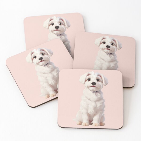 Item preview, Animated Maltese in 3D Style - Bichon Maltese designed and sold by ChickNickStudio.