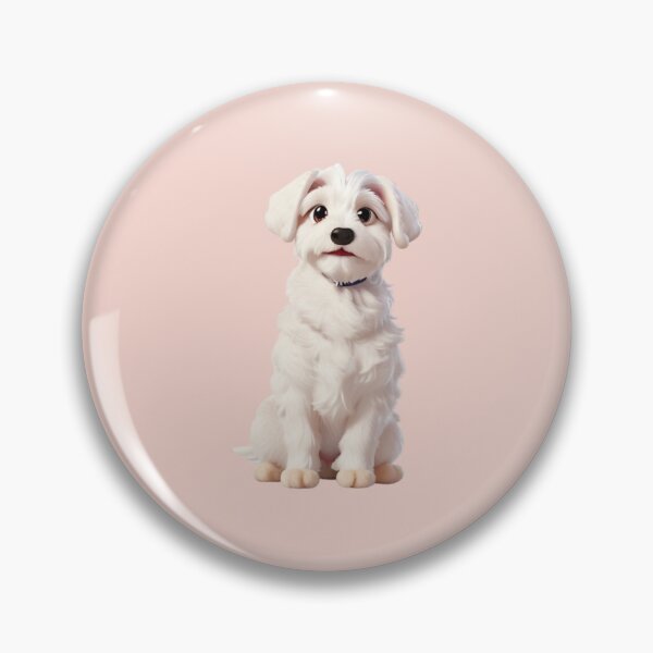 Item preview, Animated Maltese in 3D Style - Bichon Maltese designed and sold by ChickNickStudio.