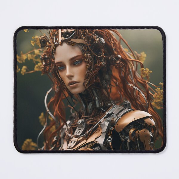 Item preview, Twisted Metal and Nature Android Female Warrior Empowerment designed and sold by BrandonArtWorld.