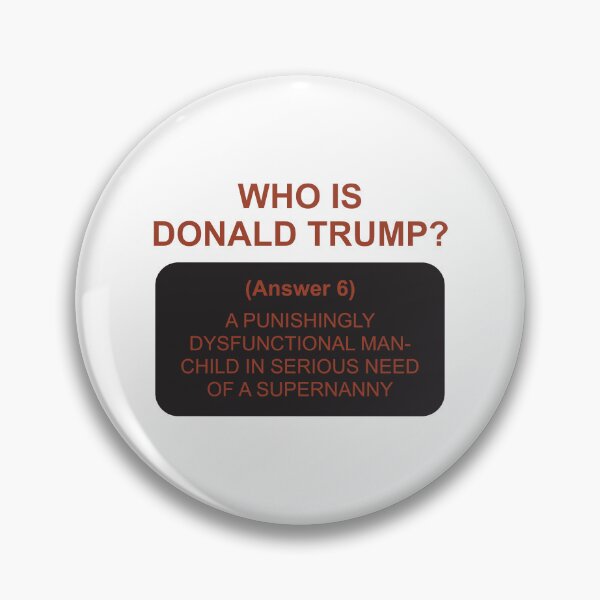 Item preview, Who's Trump: Answer 6 designed and sold by Politics-Corner.