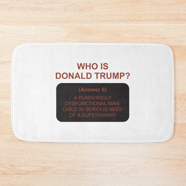 Item preview, Who's Trump: Answer 6 designed and sold by Politics-Corner.