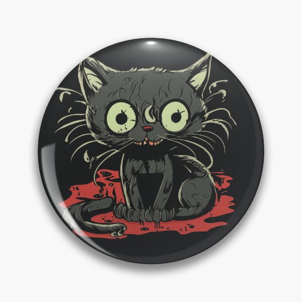 Artikelvorschau, Horrorkatze, gruselige Katze, | Lustige gruselige besessene Katze zu Halloween entworfen und verkauft von lildoodleshirts.