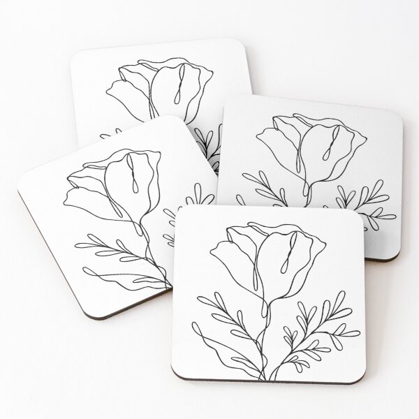 Item preview, Wildflower Botanical Lineart | Elegant Floral Design designed and sold by RachelFCreative.
