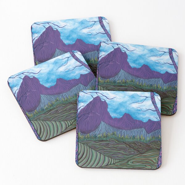 Item preview, Psychedelic Mountain View Landscape designed and sold by Rachel  Bruner.