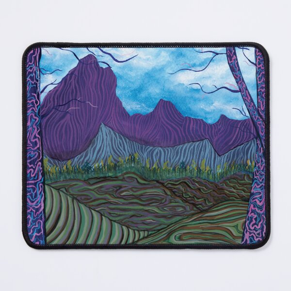 Item preview, Psychedelic Mountain View Landscape designed and sold by Rachel Bruner.