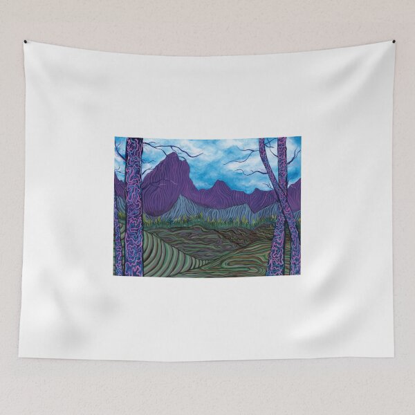 Item preview, Psychedelic Mountain View Landscape designed and sold by Rachel Bruner.