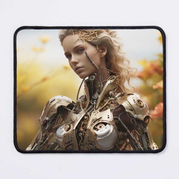 Item preview, Twisted Metal and Nature Android Female Warrior Empowerment designed and sold by BrandonArtWorld.