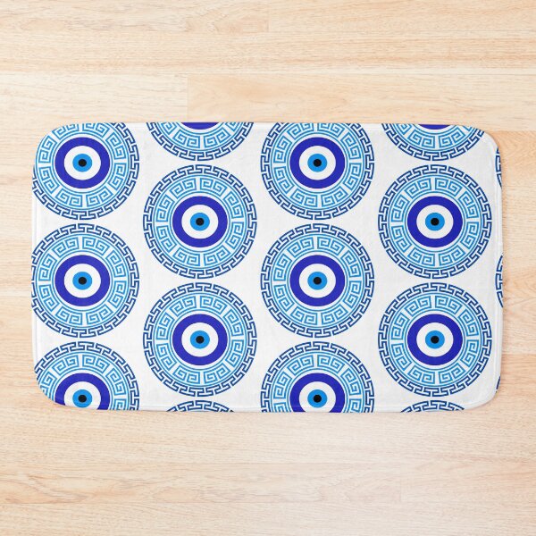 Item preview, Greek Key Evil Eye designed and sold by E7enaki.