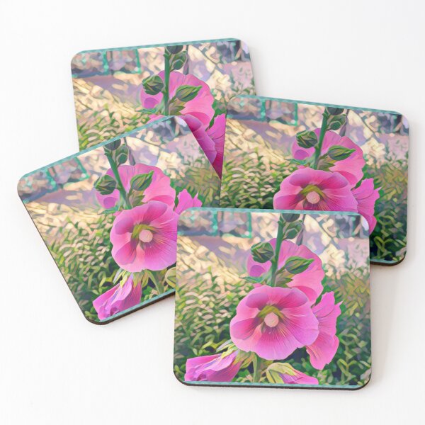 Item preview, Barbie Pink Hollyhocks  designed and sold by oh-bi-me.