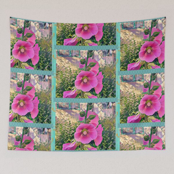 Item preview, Barbie Pink Hollyhocks  designed and sold by oh-bi-me.