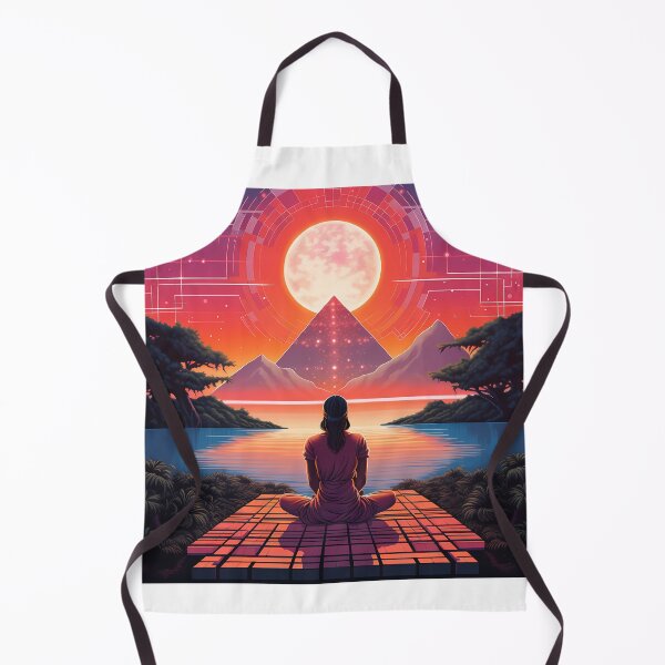 Item preview, Time-Traveling Zen: Embrace Retro Futuristic Meditation in Our Captivating Collection designed and sold by Klyngzo1916.