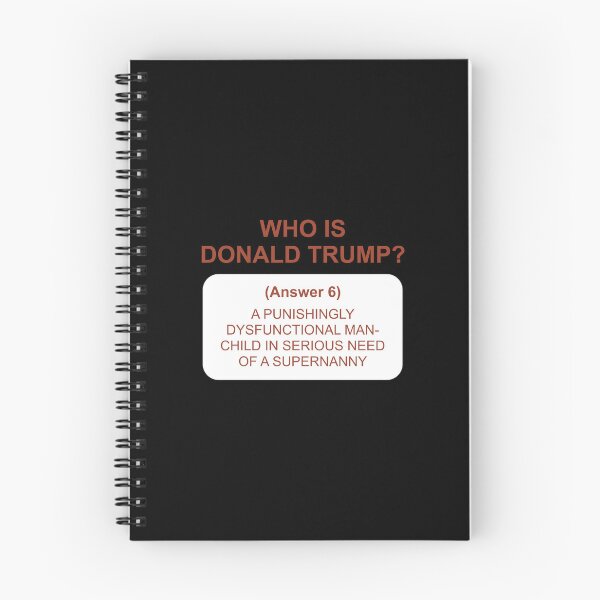 Item preview, Who's Trump: Answer 6 white designed and sold by Politics-Corner.