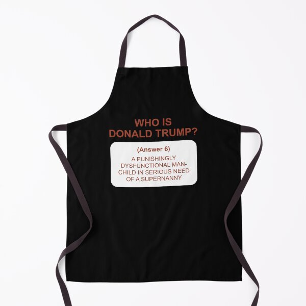 Item preview, Who's Trump: Answer 6 white designed and sold by Politics-Corner.