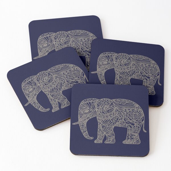 Item preview, Elephant with Art Lines  designed and sold by DesignDrifts.
