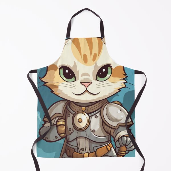 Item preview, cartoon cat knight design designed and sold by WickyWildLife.