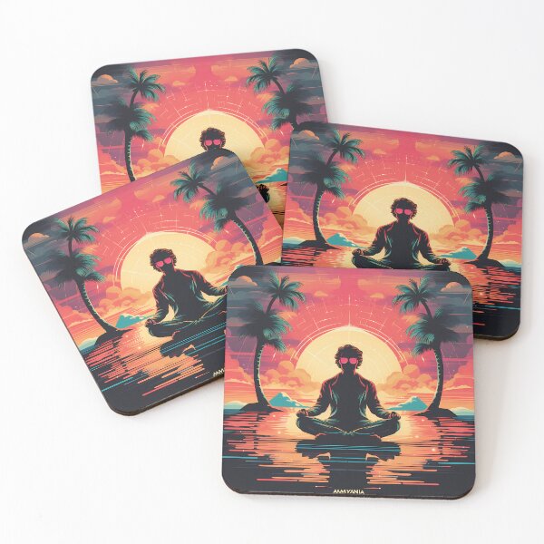 Item preview, Meditation Reimagined: Retro Futuristic T-Shirts for Enlightened Souls designed and sold by Klyngzo1916.