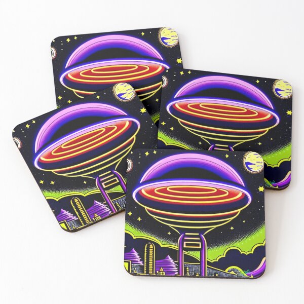 Item preview, Area 51 – Neon UFO 85 – Abstract Art | Grusch designed and sold by Benito Del Ray.