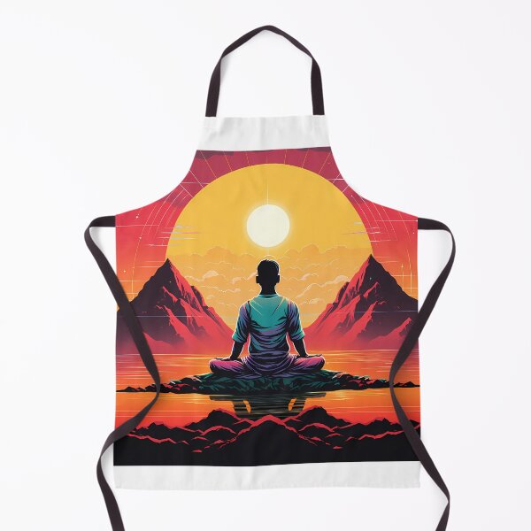Item preview, Ancient Mind, Futuristic Spirit: Elevate Your Style with Retro Meditation Tees designed and sold by Klyngzo1916.