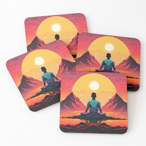 Item preview, Ancient Mind, Futuristic Spirit: Elevate Your Style with Retro Meditation Tees designed and sold by Klyngzo1916.
