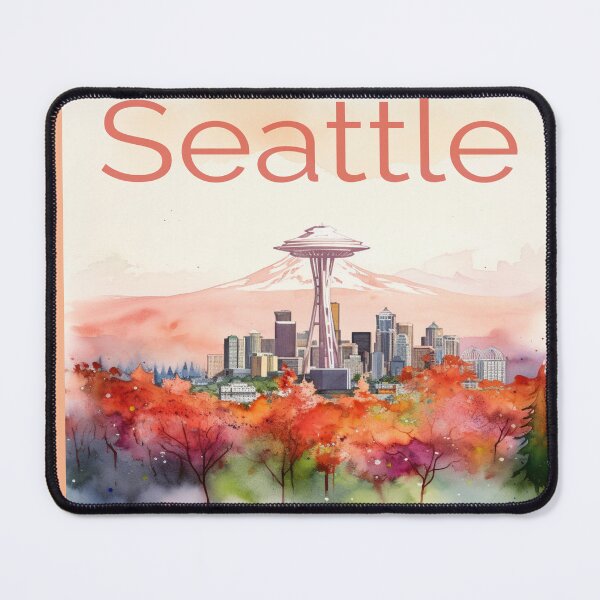 Item preview, Seattle skyline designed and sold by Lynnchabot.