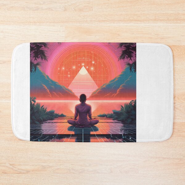 Item preview, Beyond Time, Beyond Space: Unleash Your Inner Zen with Retro Futuristic Tees designed and sold by Klyngzo1916.