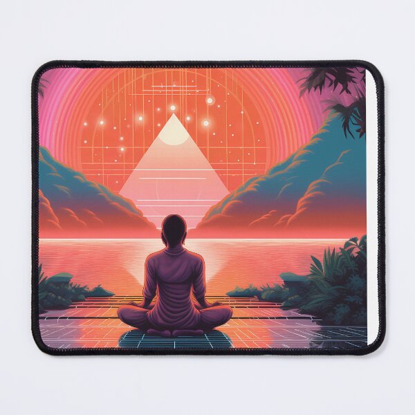 Item preview, Beyond Time, Beyond Space: Unleash Your Inner Zen with Retro Futuristic Tees designed and sold by Klyngzo1916.
