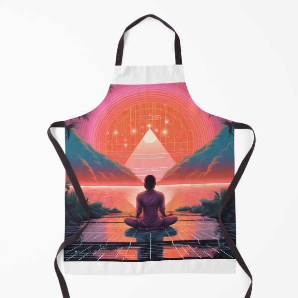 Item preview, Beyond Time, Beyond Space: Unleash Your Inner Zen with Retro Futuristic Tees designed and sold by Klyngzo1916.