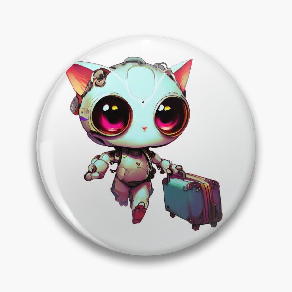 Item preview, Robo-Cat Going On Vacation! designed and sold by kukamatsu.