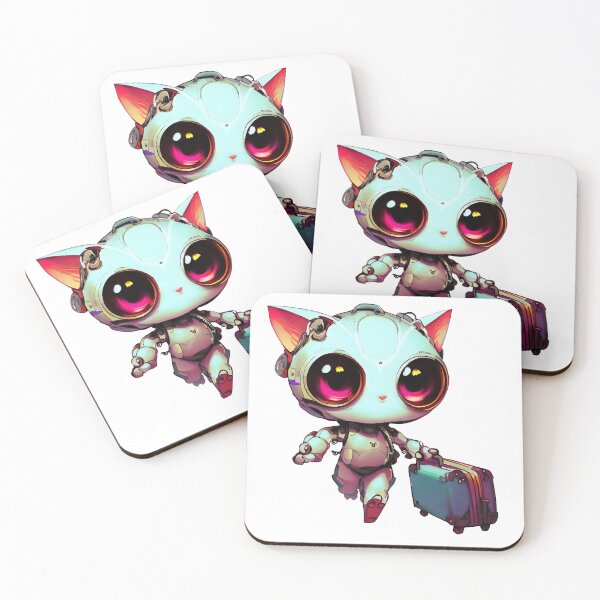 Item preview, Robo-Cat Going On Vacation! designed and sold by kukamatsu.