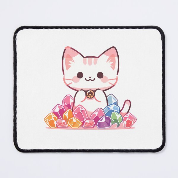 Item preview, Cute Cat In A Pile Of Gems designed and sold by SweetClicks123.