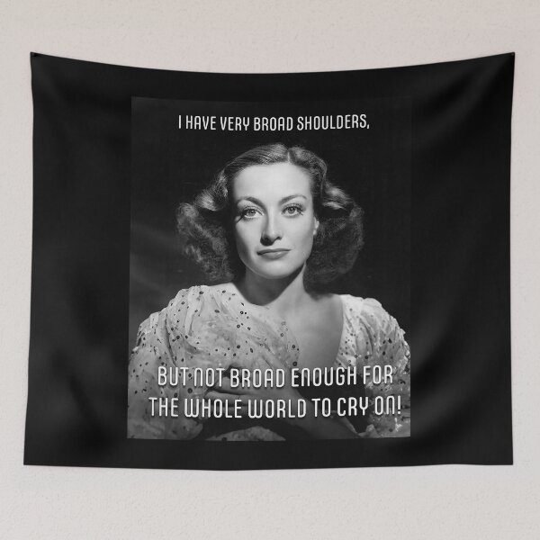 Item preview, Joan Crawford Quote designed and sold by CrazyPencilComx.