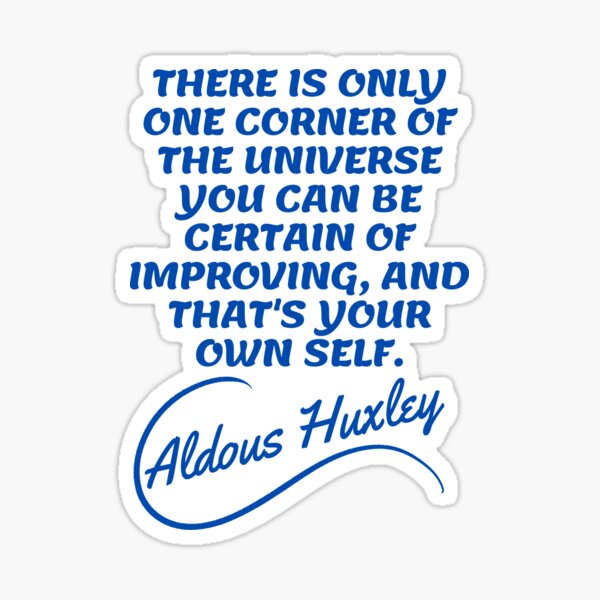 Item preview, Aldous Huxley Quotes - Your Own Self designed and sold by Writer Quotes.